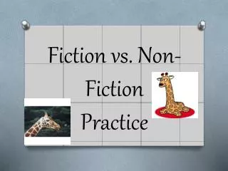 Fiction vs. Non-Fiction Practice