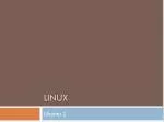 Linux - slide 1