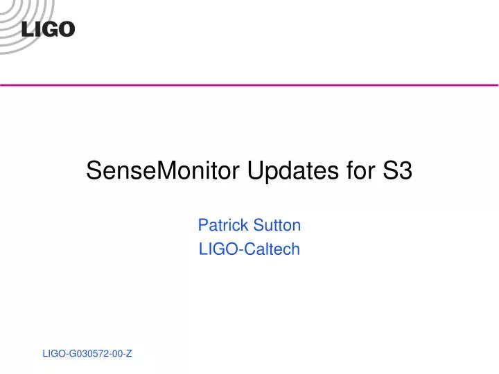 sensemonitor updates for s3