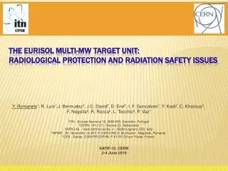 The EURISOL Multi-MW Target Unit: Radiological protection and radiation safety issues