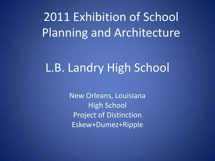 l b landry high school
