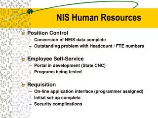 NIS Human Resources