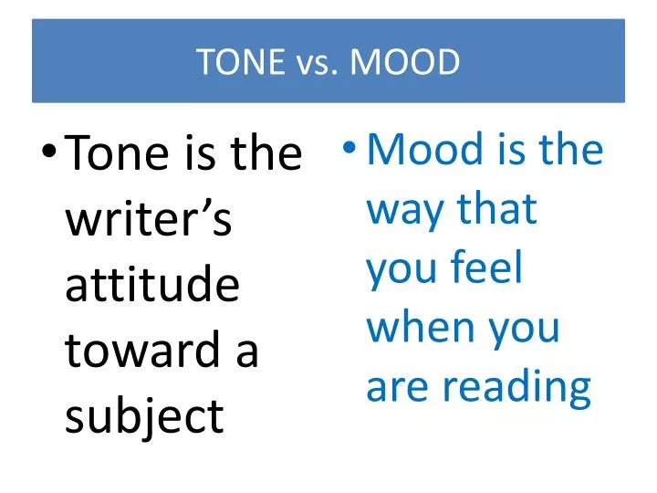 tone vs mood