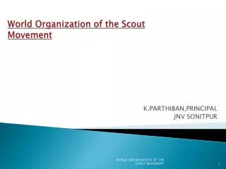 World Organization of the Scout Movement
