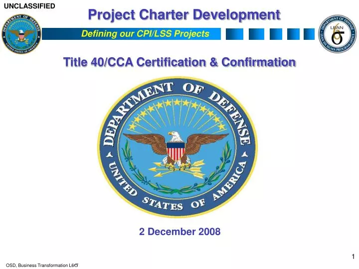 project charter development