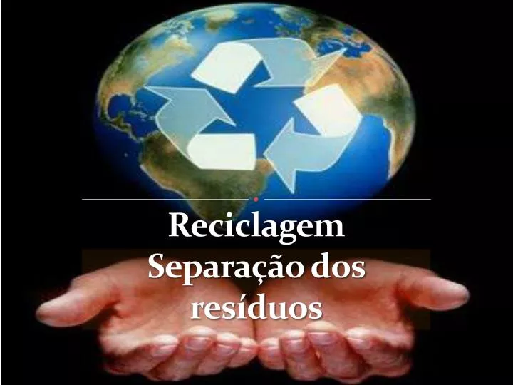 reciclagem separa o dos res duos