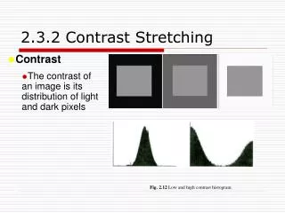 2.3.2 Contrast Stretching