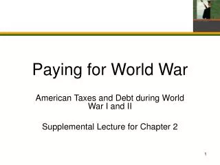 Paying for World War