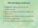 HR individual challenges - slide 1