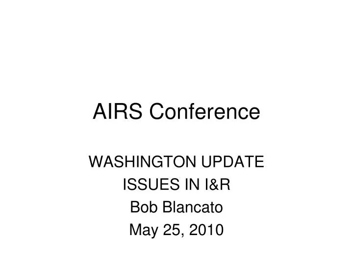 airs conference