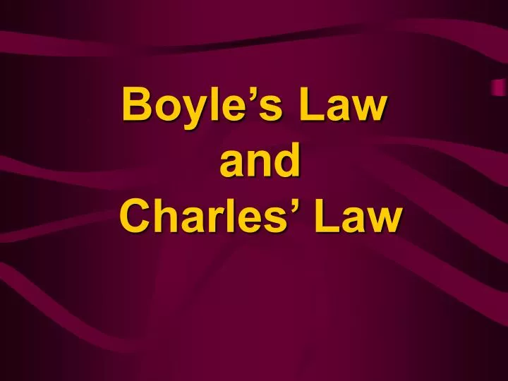 boyle s law and charles law