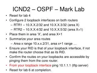 ICND2 – OSPF – Mark Lab