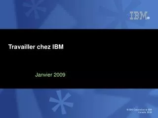 Travailler chez IBM