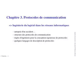 Chapitre 3. Protocoles de communication