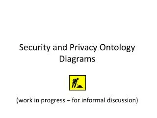 Security and Privacy Ontology Diagrams (work in progress – for informal discussion)