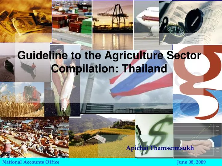 guideline to the agriculture sector compilation thailand