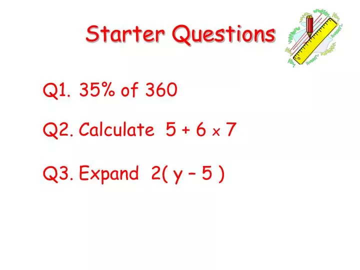 starter questions