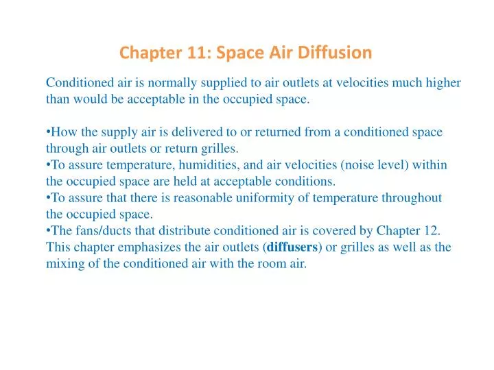 chapter 11 space air diffusion