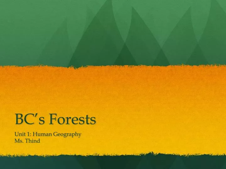 bc s forests