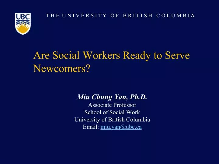 are social workers ready to serve newcomers