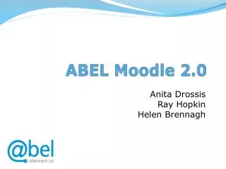 ABEL Moodle 2.0