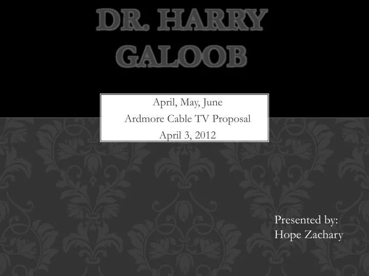 dr harry galoob