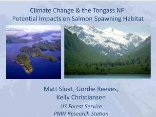 Climate Change &amp; the Tongass NF: Potential Impacts on Salmon Spawning Habitat