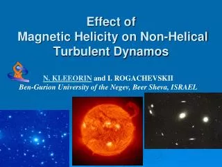 Effect of Magnetic Helicity on Non-Helical Turbulent Dynamos