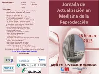 Jornada de Actualización en Medicina de la Reproducción