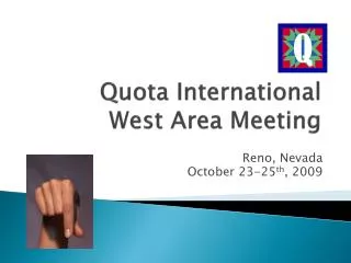 Quota International West Area Meeting