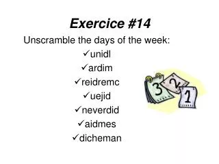 Exercice #14