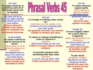 Phrasal Verbs 45