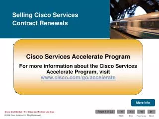 Welcome to the Selling Cisco Services Contract Renewals learning module.