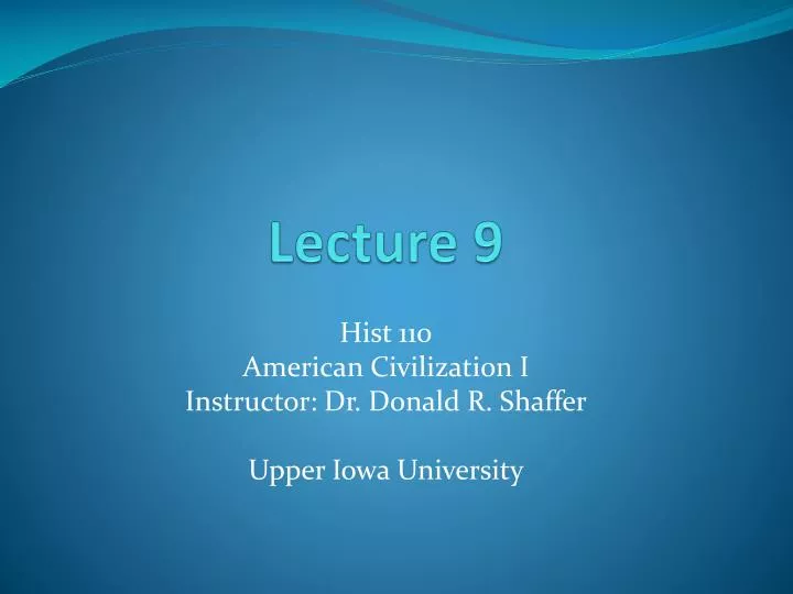 lecture 9