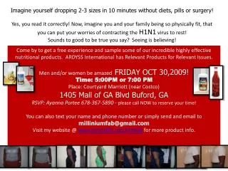 Imagine yourself dropping 2-3 sizes in 10 minutes without diets, pills or surgery!