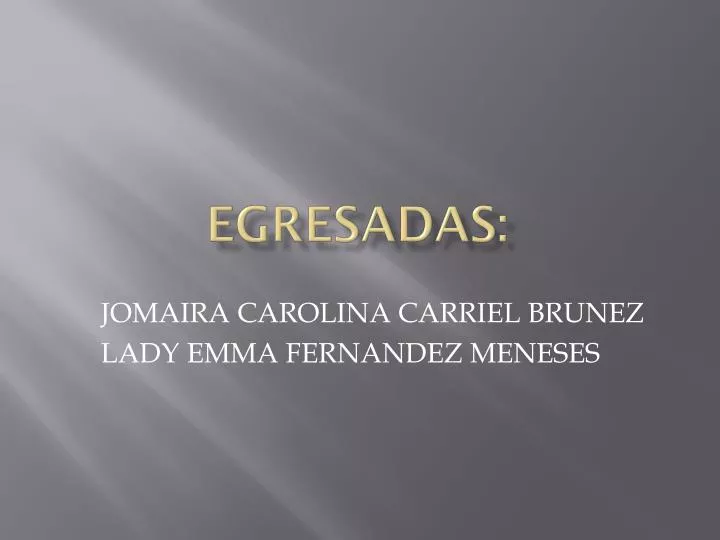 egresadas