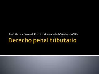 Derecho penal tributario