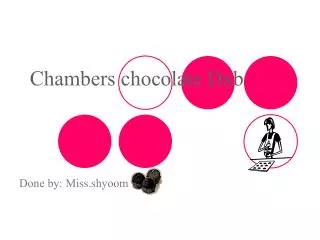 Chambers chocolate Dxb