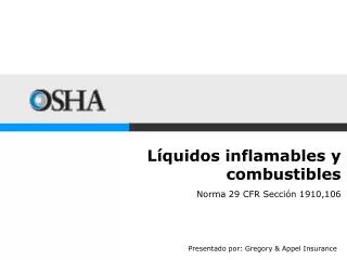 Líquidos inflamables y combustibles