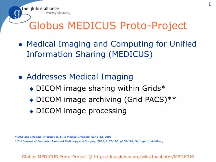 globus medicus proto project