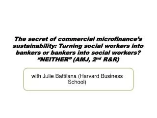 with Julie Battilana (Harvard Business School)