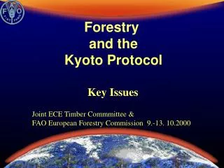 Forestry and the Kyoto Protocol