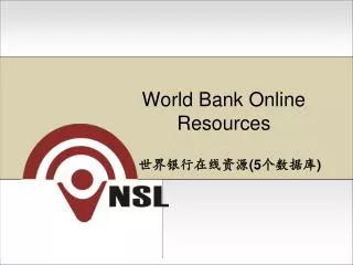 World Bank Online Resources