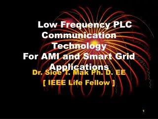 Low Frequency PLC Communication Technology For AMI and Smart Grid Applications