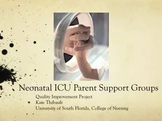 Neonatal ICU Parent Support Groups