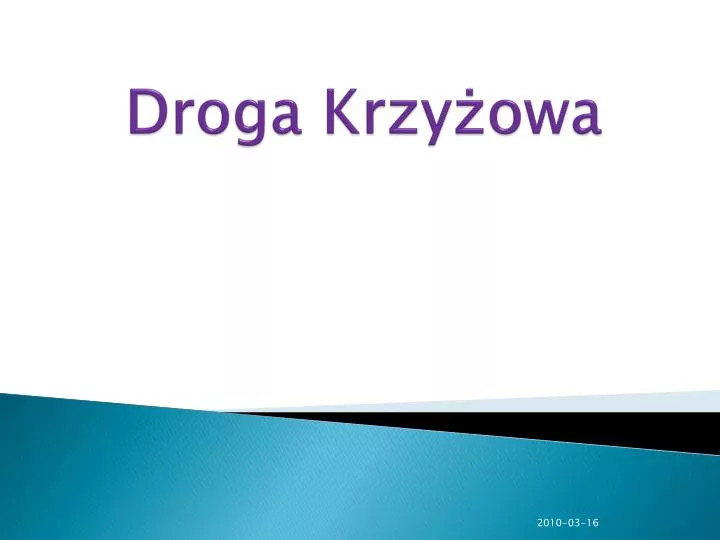 droga krzy owa