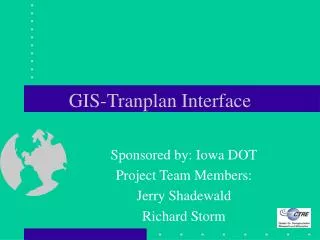 GIS-Tranplan Interface
