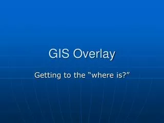 GIS Overlay