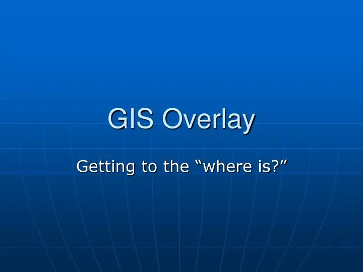 gis overlay