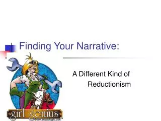 Finding Your Narrative: